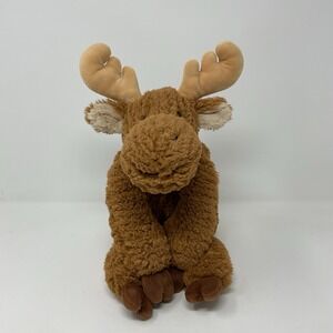 Mary Meyer Cozy Toss Moose Soft Plush Stuffed Animal Brown Tan